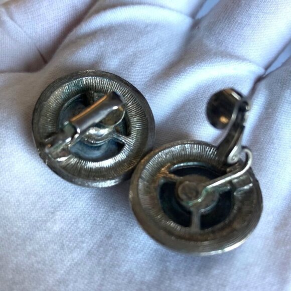 Vintage Faux Pearl Clip On Earrings Coro Richelieu Rhinestones 4 Pr Retro Preppy - Picture 7 of 16